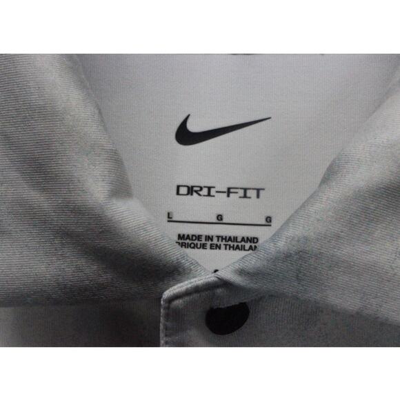 Nike Dri-FIT Tour Polo Solar Floral Platinum Tint Black Size Large - Picture 3 of 5